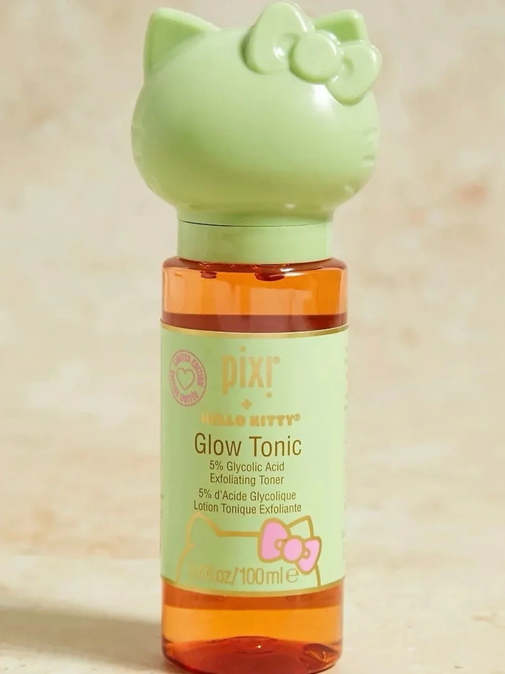 Pixi x Hello Kitty Glow Tonic Glycolic Acid Exfoliating Toner 4.2 fl oz - New